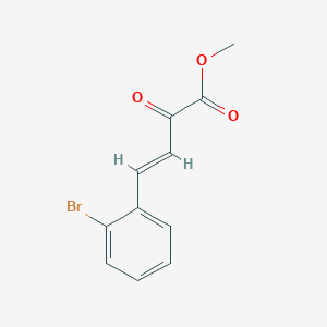 molecular formula C11H9BrO3 B1428233 甲基 (3E)-4-(2-溴苯基)-2-氧代丁-3-烯酸酯 CAS No. 956476-32-7