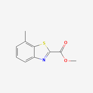 molecular formula C10H9NO2S B1428238 7-甲基-苯并噻唑-2-羧酸甲酯 CAS No. 1357354-09-6