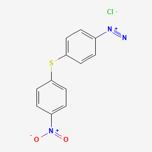 4-[(4-Nitrophenyl)sulfanyl]benzene-1-diazonium chloride