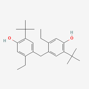 molecular formula C25H36O2 B14282448 4,4'-Methylenebis(2-tert-butyl-5-ethylphenol) CAS No. 138556-10-2