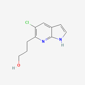 B1428245 3-(5-chloro-1H-pyrrolo[2,3-b]pyridin-6-yl)propan-1-ol CAS No. 1305325-26-1