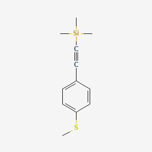 Trimethyl((4-(methylthio)phenyl)ethynyl)silane