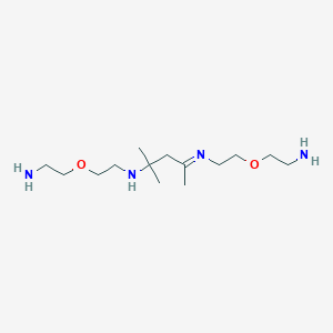 molecular formula C14H32N4O2 B14282462 (6E)-7,9,9-Trimethyl-3,13-dioxa-6,10-diazapentadec-6-ene-1,15-diamine CAS No. 138169-44-5