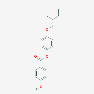 molecular formula C18H20O4 B14282468 4-(2-Methylbutoxy)phenyl 4-hydroxybenzoate CAS No. 131205-07-7