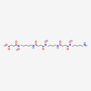 31-Amino-5,16,26-trihydroxy-4,12,15,22,25-pentaoxo-5,11,16,21,26-pentaazahentriacontan-1-oic acid