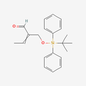 2-({[tert-Butyl(diphenyl)silyl]oxy}methyl)but-2-enal