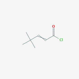 molecular formula C7H11ClO B14282520 4,4-Dimethylpent-2-enoyl chloride CAS No. 132278-01-4