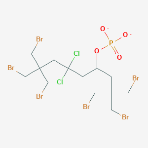 1,9-Dibromo-2,2,8,8-tetrakis(bromomethyl)-6,6-dichlorononan-4-yl phosphate