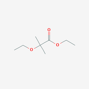 molecular formula C8H16O3 B14282544 Ethyl 2-ethoxy-2-methylpropanoate CAS No. 151598-88-8