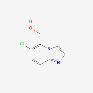molecular formula C8H7ClN2O B1428255 （6-氯咪唑并[1,2-a]吡啶-5-基）甲醇 CAS No. 1414864-05-3