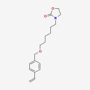 3-{6-[(4-Ethenylphenyl)methoxy]hexyl}-1,3-oxazolidin-2-one