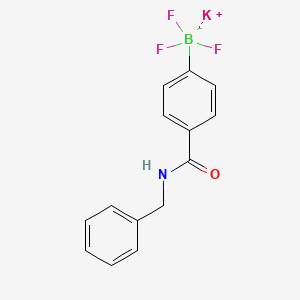molecular formula C14H12BF3KNO B1428259 三氟硼酸钾[4-(苄基氨基-1-羰基)苯基] CAS No. 2017555-07-4
