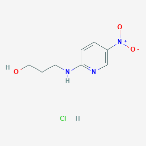 molecular formula C8H12ClN3O3 B1428264 3-[(5-硝基吡啶-2-基)氨基]丙醇盐酸盐 CAS No. 1158582-91-2