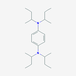 molecular formula C22H40N2 B14282658 N~1~,N~1~,N~4~,N~4~-Tetra(butan-2-yl)benzene-1,4-diamine CAS No. 121172-43-8