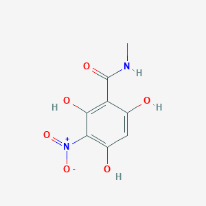 molecular formula C8H8N2O6 B14282685 2,4,6-Trihydroxy-N-methyl-3-nitrobenzamide CAS No. 126395-15-1