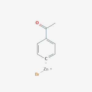 molecular formula C8H7BrOZn B14282692 Zinc, (4-acetylphenyl)bromo- CAS No. 135579-88-3