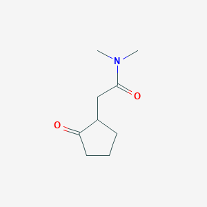 molecular formula C9H15NO2 B1428271 N,N-二甲基-2-(2-氧代环戊基)乙酰胺 CAS No. 1393845-62-9