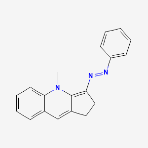 4-Methyl-3-[(E)-phenyldiazenyl]-2,4-dihydro-1H-cyclopenta[b]quinoline