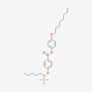 molecular formula C30H46O4Si B14282724 4-(Octyloxy)phenyl 4-{[1-(trimethylsilyl)hexyl]oxy}benzoate CAS No. 135140-06-6