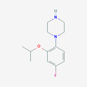 1-{4-Fluoro-2-[(propan-2-yl)oxy]phenyl}piperazine