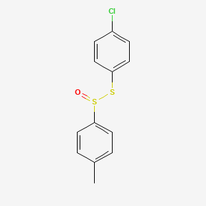 molecular formula C13H11ClOS2 B14282734 S-(4-Chlorophenyl) 4-methylbenzene-1-sulfinothioate CAS No. 121955-59-7