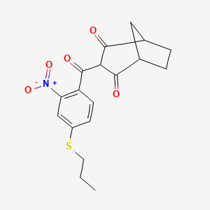 3-[2-Nitro-4-(propylsulfanyl)benzoyl]bicyclo[3.2.1]octane-2,4-dione