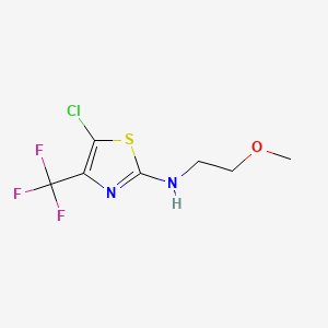 5-chloro-N-(2-methoxyethyl)-4-(trifluoromethyl)-1,3-thiazol-2-amine