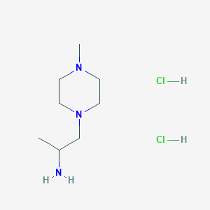 molecular formula C8H21Cl2N3 B1428278 [1-Methyl-2-(4-methylpiperazin-1-yl)ethyl]amine dihydrochloride CAS No. 1401425-98-6
