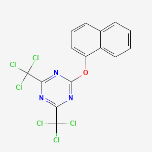 2-[(Naphthalen-1-yl)oxy]-4,6-bis(trichloromethyl)-1,3,5-triazine