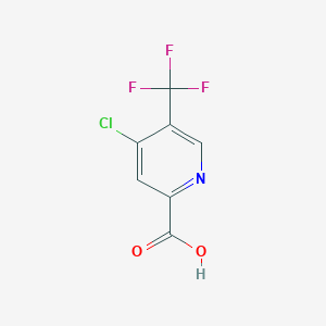 molecular formula C7H3ClF3NO2 B1428282 4-氯-5-(三氟甲基)吡啶-2-甲酸 CAS No. 1211591-26-2