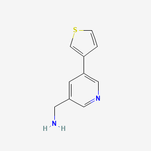 molecular formula C10H10N2S B1428283 (5-(噻吩-3-基)吡啶-3-基)甲胺 CAS No. 1346687-15-7