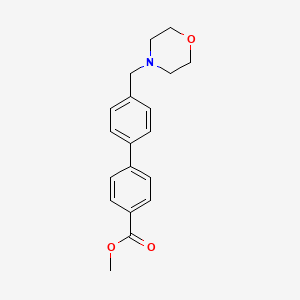 molecular formula C19H21NO3 B1428287 4'-[(吗啉-4-基)甲基]-[1,1'-联苯]-4-甲酸甲酯 CAS No. 1217863-41-6