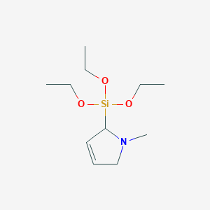 1-Methyl-2-(triethoxysilyl)-2,5-dihydro-1H-pyrrole