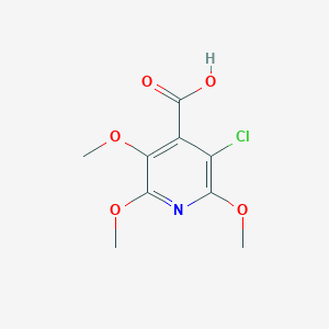molecular formula C9H10ClNO5 B1428288 3-氯-2,5,6-三甲氧基异烟酸 CAS No. 1383789-11-4