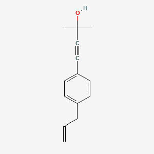 molecular formula C14H16O B14282881 2-Methyl-4-[4-(prop-2-en-1-yl)phenyl]but-3-yn-2-ol CAS No. 137663-79-7