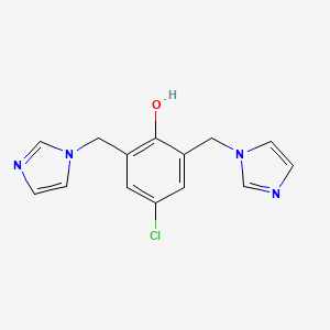 Phenol, 4-chloro-2,6-bis(1H-imidazol-1-ylmethyl)-