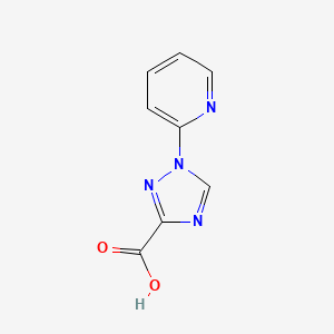 molecular formula C8H6N4O2 B1428300 1-(吡啶-2-基)-1H-1,2,4-三唑-3-羧酸 CAS No. 90220-88-5