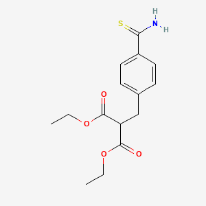 molecular formula C15H19NO4S B14283045 Diethyl [(4-carbamothioylphenyl)methyl]propanedioate CAS No. 132483-78-4