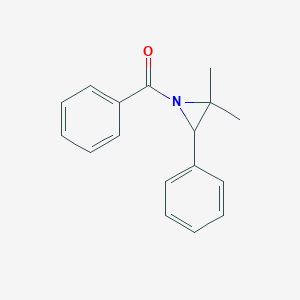 molecular formula C17H17NO B14283052 (2,2-Dimethyl-3-phenylaziridin-1-yl)(phenyl)methanone CAS No. 126437-18-1