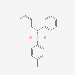 4-Methyl-N-(3-methylbut-2-en-1-yl)-N-phenylbenzene-1-sulfonamide