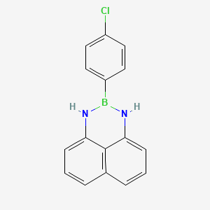 molecular formula C16H12BClN2 B1428308 2-(4-氯苯基)-2,3-二氢-1H-萘并[1,8-de][1,3,2]二氮杂硼环 CAS No. 1336918-65-0