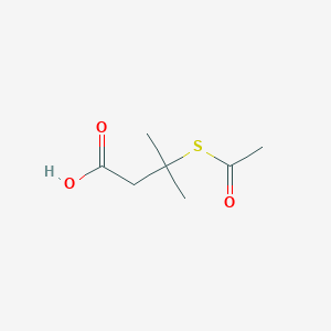 molecular formula C7H12O3S B14283095 3-(Acetylsulfanyl)-3-methylbutanoic acid CAS No. 132035-65-5