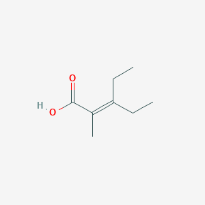 3-Ethyl-2-methylpent-2-enoic acid