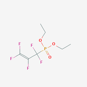 molecular formula C7H10F5O3P B14283128 Diethyl (1,1,2,3,3-pentafluoroprop-2-en-1-yl)phosphonate CAS No. 132485-71-3