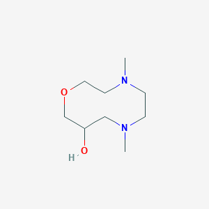 molecular formula C9H20N2O2 B14283170 4,7-Dimethyl-1,4,7-oxadiazecan-9-ol CAS No. 138588-46-2