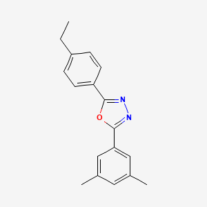 2-(3,5-Dimethylphenyl)-5-(4-ethylphenyl)-1,3,4-oxadiazole