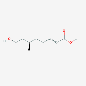 molecular formula C11H20O3 B14283183 methyl (6R)-8-hydroxy-2,6-dimethyloct-2-enoate CAS No. 159000-49-4