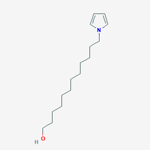 molecular formula C16H29NO B14283199 12-(1H-Pyrrol-1-yl)dodecan-1-ol CAS No. 153311-19-4