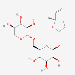 B142832 Linalool 3,6-oxide 6-O-xylopyranosylglucopyranoside CAS No. 158799-49-6