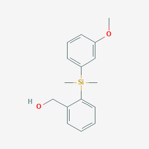 molecular formula C16H20O2Si B1428321 {2-[(3-Methoxyphenyl)dimethylsilyl]phenyl}methanol CAS No. 1244855-82-0